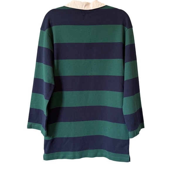 **NOT FOR SALE** Anthropologie Dolan Rugby Striped Polo Dress Navy Small - Picture 4 of 6